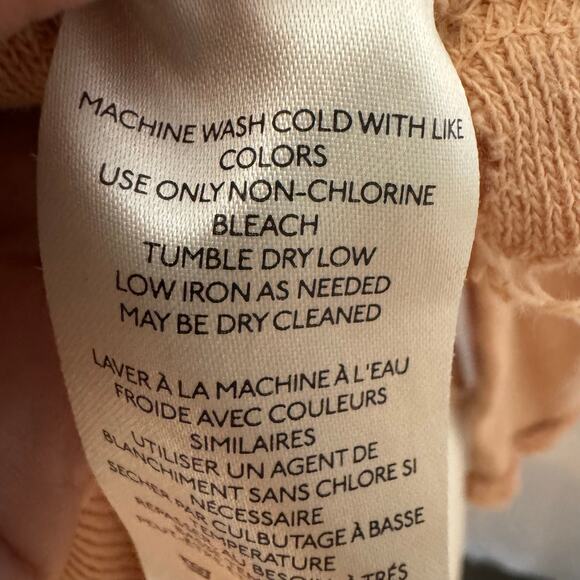 Free People We The Free Oversized Slouchy Long Sleeve Thermal Top Orange XS - Picture 5 of 7